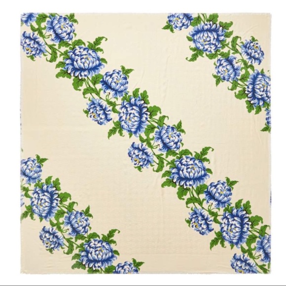 New Tory Burch Floral Cloud Logo Jacquard Traveler - Picture 4 of 4